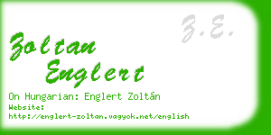 zoltan englert business card