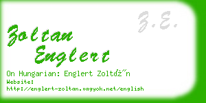 zoltan englert business card